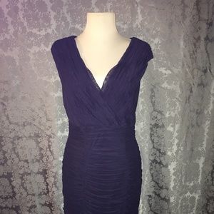 Dark blue evening dress